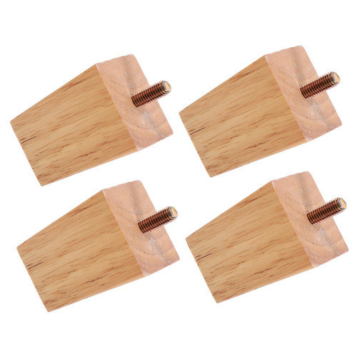 Homoyoyo 4pcs Table and Chair Leg Accessories Table Legs Dressing Table Vanity Desk Vanity Table Dressers Table Leg Replacement Couch Feet Replacement Furniture Wood Sofa Component