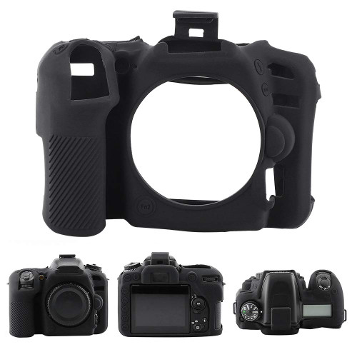 Nikon D7500 Cover,Nikon D7500 Cover,Other Camera Accessories for Nikon D7500 Camera Case Cover Soft Silicone Cover Protective Black