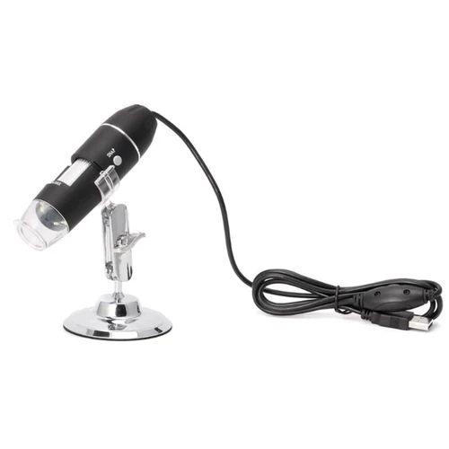 Microscope Accessories kit Slide Preparation camer 1600X USB Digital Microscope Camera 8LED Magnifier with Metal Stand Microscope Accessories