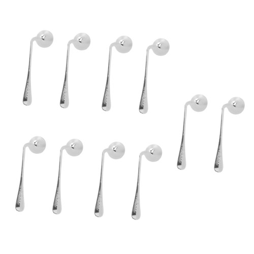 JECOMPRIS Left-Handed Spoon 10 Pcs Weighted Utensils for Hand Utensils Adapted Cutlery Right Outdoor Accessories Ergonomic Adaptive Utensils Elder Household Stainless Steel Parkinson's