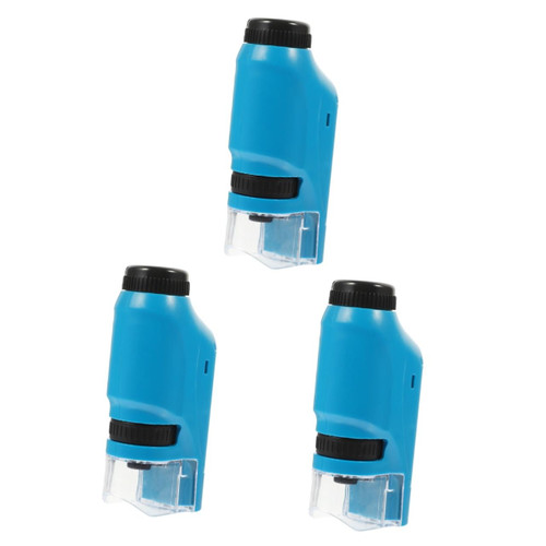 Vaguelly 3pcs Microscope Toy Experiment Accessory USB Microscope Preschool Toys Microscope Science Kit Beginner Microscope Coin Collection Supplies Pocket Tools Portable Child Abs Model