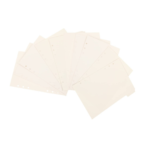 VILLCASE 75 Pcs Index Separator Page Binder Tabs Dividers File Dividers Tab Dividers Page Dividers Index Tabs Write on Binder Dividers Page Tabs Paper White Category Page Office Notebook
