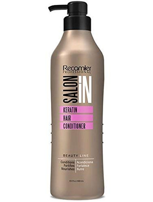 Salon'In Conditioner Keratin Hair Recamier Professional Care | Saloon in Acondicionador Uso Profesional Cabello 33.8 Ounces - 1000 Mililitros Salon'In Conditioner Keratin Hair Recamier Professional Care | Saloon in Acondicionador Uso Profesional Cabello 33.8 Ounces - 1000 Mililitros