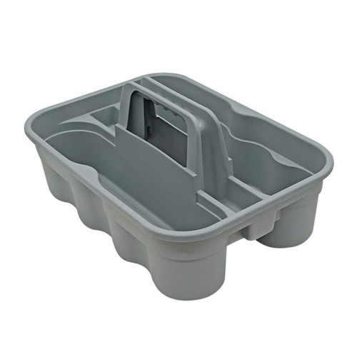 DOITOOL 1pc Box Box Cleaning Tray Organizer with Handle Painting Brush Holder Small Basket with Handle Compartment Cleaning Tool Tote Tray Bucket Bath Tools Outdoor Container