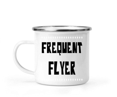 Unique Witch-themed Present for Niece, Ideal for Halloween - Witch Frequent Flyer Broom Girl, Funny Quote on 12 Oz White Stainless Steel Camping Mug Unique Witch-themed Present for Niece, Ideal for Halloween - Witch Frequent Flyer Broom Girl, Funny Quote on 12 Oz White Stainless Steel Camping Mug