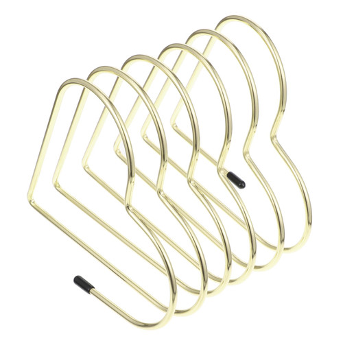 STOBOK 2pcs Bookend Desktop Book Holder Bookshelf Decor Desk File Organizer Desktop Magazine Holder Book Organizer Metal Desk Decorations Delicate Book End Iron Office DVD Letter