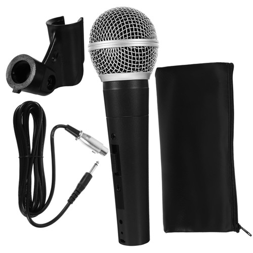 Toyvian Wired Microphone Microphones for Singing Speaker Microphone Dynamic Microphone Singing Microphone Plug in Microphone Vocal Microphone Ktv Microphones Speakers Cable Pu Enping