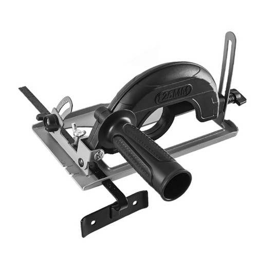 Angle Grinder Stand, Adjustable Knob 0 to 45 Angle Cutting Grinder Holder 0 to 40mm Cutting Depth Angle Grinder Machine Base with Auxiliary Guide Ruler for 100-125mm Angle Mill