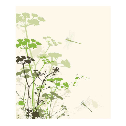 LIGUTARS Gifts Blanket, Dragonfly Bed Blankets King Size, Minimalist Foliage and Herbs with Dragonflies Winged Insects, Keep Warm, 50 x 60inches, Assorted Styles, Green Beige