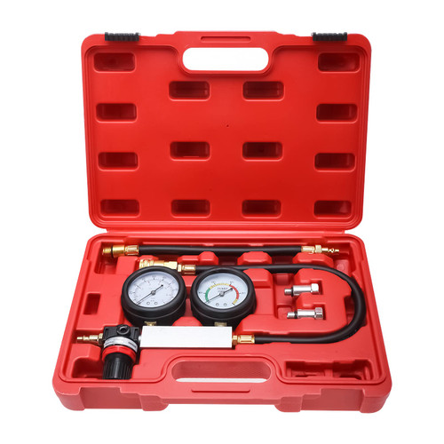 8MILELAKE Tu-21 Cylinder Detector Leak-Down Leakage Tester Kit Engine Compression Tester Gauges
