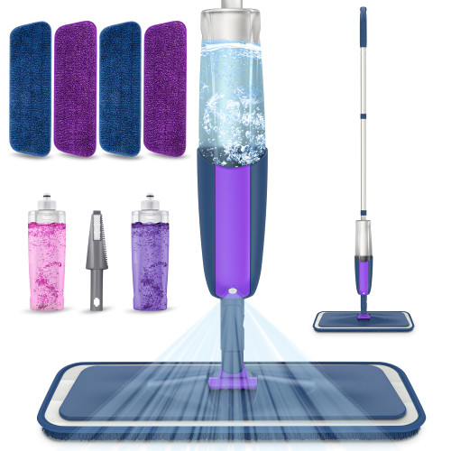 Spray Mops for Hardwood Floor Cleaning- MEXERRIS Microfiber Wood Floor Mop with 2X Bottles 4X Reusable Washable Mop Pads Refills Fit for Swiffer Power Mop,Wet Dry Jet Mops for Laminate Tile Floors Spray Mops for Hardwood Floor Cleaning- MEXERRIS Microfiber Wood Floor Mop with 2X Bottles 4X Reusable Washable Mop Pads Refills Fit for Swiffer Power Mop,Wet Dry Jet Mops for Laminate Tile Floors