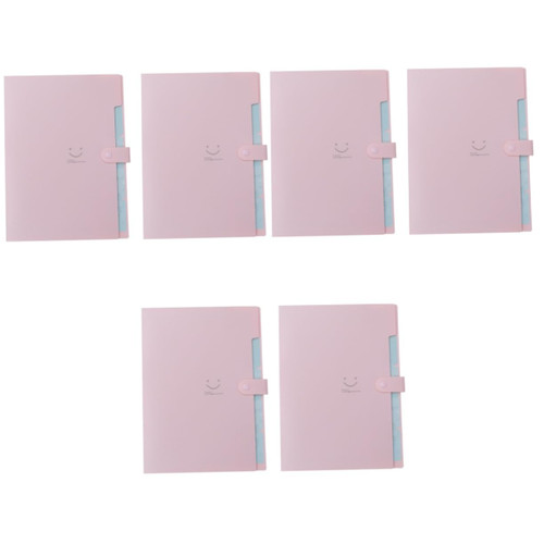 STOBOK 6 Pcs Folder A4 Folder A4 File Folder Multi-Layer Organ Bag a4 Multi-Layer File Folder folders pp Multifunction