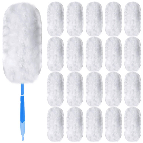 Vesici 360 Degree Duster Refills Bulk Disposable Replacement Duster Refills Replacement Head for Cleaning Home, Office, Blinds, Ceiling Fans, Furniture and More(White, 100 Pcs)