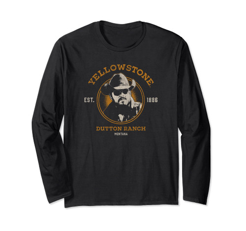 Yellowstone Dutton Ranch Rip Wheeler Look Long Sleeve T-Shirt