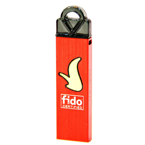VinCSS FIDO2 Touch1 - Two Factor Authentication/Passwordless USB Security Key, USB-A Ports, FIDO2 Certified (Red)
