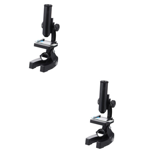 Vaguelly 2pcs Plastic Microscope Accessory Simple Biological Magnifier Kids Educational Toys Optical Toys for Kids Science Educational Tool Brain Toy Child Glass Accessories Monocular