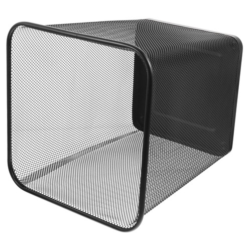 Tofficu Garbage Can Bathroom Trash Can Mesh Small Trash Can Large Garbage Bin Cylinder Litter Trash Bin Wire Wastebasket Steel Wastebasket Recycling Can Clothes Office Iron Metal Clothing