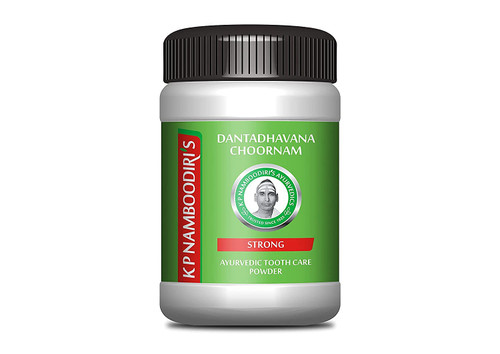 Admart K.P. NAMBOODIRI S Tooth Powder-Strong - 80 Gram (Ayurvedic Oral Care Toothpowder 4 Pack)