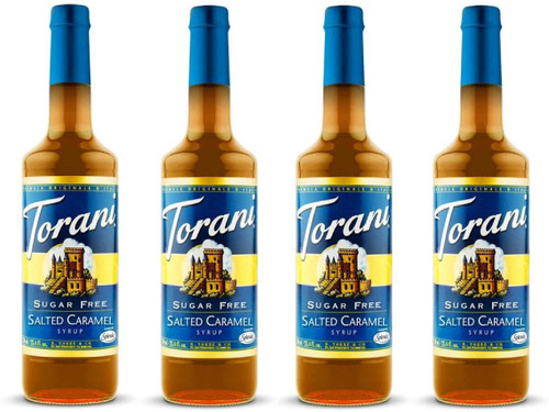 Torani Sugar-Free Syrup, Salted Caramel Syrup, 25.4 Fl Oz Bottle (Pack of 4) Torani Sugar-Free Syrup, Salted Caramel Syrup, 25.4 Fl Oz Bottle (Pack of 4)