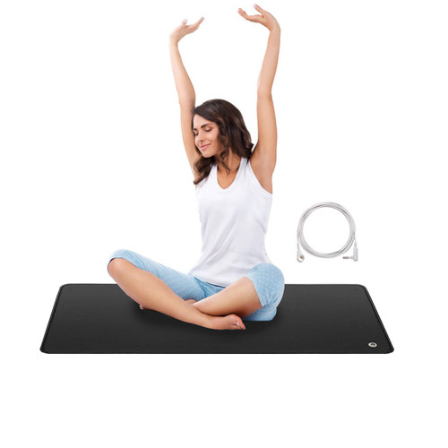 COUSLEWI Grounding Mat23.4x35.1inches, Grounding Yoga Mat Increase Energy Grounding Mat for Bed Reconnect to Earth Improve Sleep Reduce Pain and Stress. COUSLEWI Grounding Mat23.4x35.1inches, Grounding Yoga Mat Increase Energy Grounding Mat for Bed Reconnect to Earth Improve Sleep Reduce Pain and Stress.