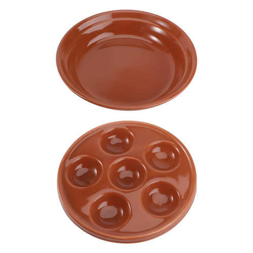 2Pcs baked snails escargot plate 12 holes escargot tableware compartment escargot plate shell food baking plate Porcelain Escargot Dish snail dish tray Shell plate seafood ceramics