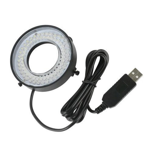 Microscope Kit USB 72 LED Ring Light Microscope Adjustable Lamp for Monocular Binocular Trinocular Stereo Microscope Microscope Lens Adapters
