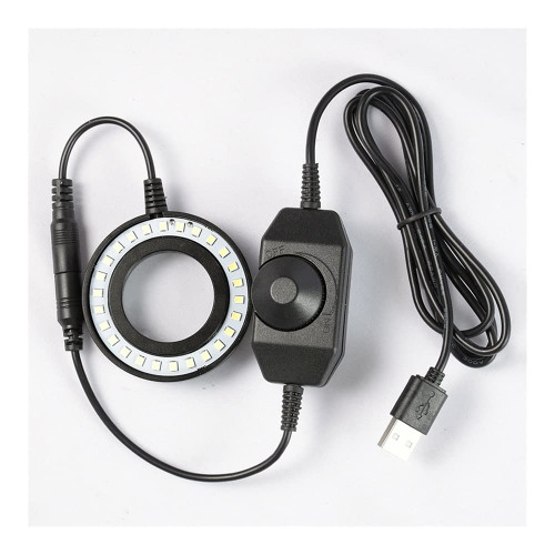 UIOYU Handheld Digital Microscope Accessories Microscope LED Ring Light Illuminator Lamp for Industrial Microscope Camera Light Source fit for Lab Soldering Microscopio Microscope Accessories