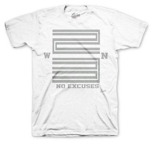 Shirt to Match Jordan 11 Cool Grey Sneakers - Win 23 Tee (Small, White)