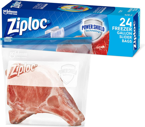 Ziploc Slider Gallon Freezer Bag Value Pack, 24 CT