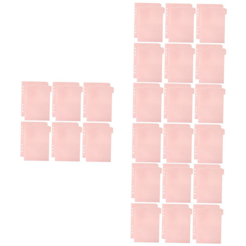 TEHAUX 48 Pcs Partition Baffle A5 Notepad Dividers Colored Binder Dividers Binder Page Dividers Detachable Binder Tabs Notepad Tabs Binder Tabs Dividers Page Markers Pp Notebook Pager