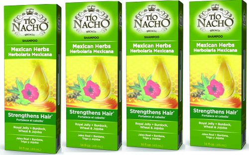 TIO NACHO Mexican Herbs Shampoo 14 oz (Pack of 4)