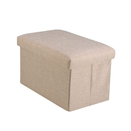 ETHZZLE Footstool with Storage Collapsible Foot Stool Fabric Storage Linen Fabric Ottomans Foldable Storage Boxes Folding Step Stool Storage Linen Bedroom Storage Footstool Household Bench