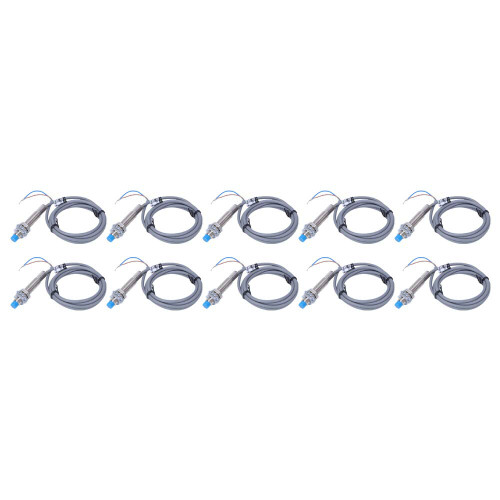 Normally Open Inductive Proximity Sensor Switch, 10Pcs LJ8A3-2 j EZ Detector M8 2 Wire PNP for 95-250VAC 400mA