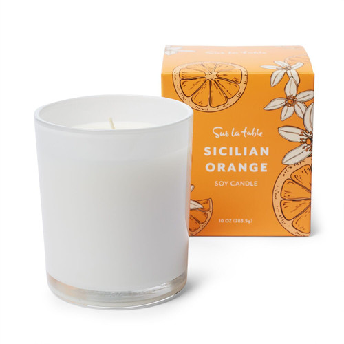 Sur La Table Sicilian Orange Candle, White