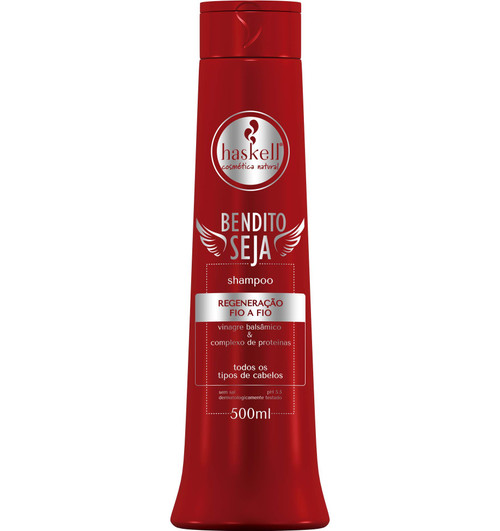 Haskell - Linha Bendito Seja - Shampoo Regenerador Fio a Fio 500 Ml - (Blessed Be Collection - Hair Regeneration Shampoo 16.90 Fl Oz)