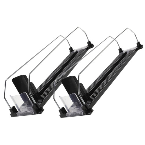 BESTOYARD 2pcs Drink Pusher Drink Dispenser Bottle Can Organizer Can Dispenser for Refrigerator Beverage Shelf Glide Fridge Drink Organizer Beverage Pusher Water Bottle Plastic Automatic