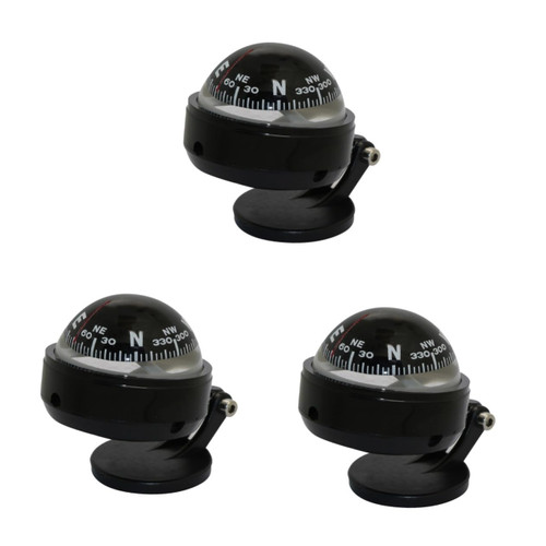 Housoutil 3pcs Bracket Mount Compass Nautical Compass Ball Voyager Compass Outside Auto Mount Compass Car Navigation Compass Dash Mount Compass Car Compass Car Dashboard Compass Marine