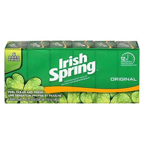 Irish Spring Deodorant Soap Original 6 x 90g Pack Of 2 - Total 12 Bars
