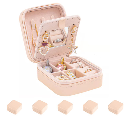 KElofoN Travel jewelry case Travel jewelry box Travel Jewelry Organizer Small Jewelry Organizer Box for Girls Women with Mirror (Pink-5) KElofoN Travel jewelry case Travel jewelry box Travel Jewelry Organizer Small Jewelry Organizer Box for Girls Women with Mirror (Pink-5)