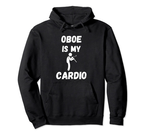 Oboe Is My Cardio Retro Oboe Lover Pullover Hoodie