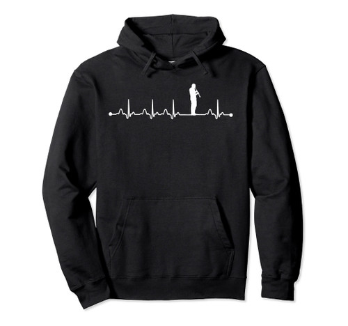 Oboe Player Heartbeat ECG Funny Oboe Heartbeat Pullover Hoodie Oboe Player Heartbeat ECG Funny Oboe Heartbeat Pullover Hoodie