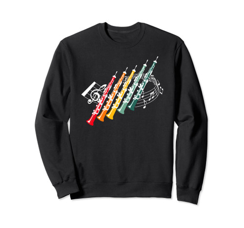 Retro 70s 80s Style Oboe Reed Player Orchestra Member Oboist Sweatshirt