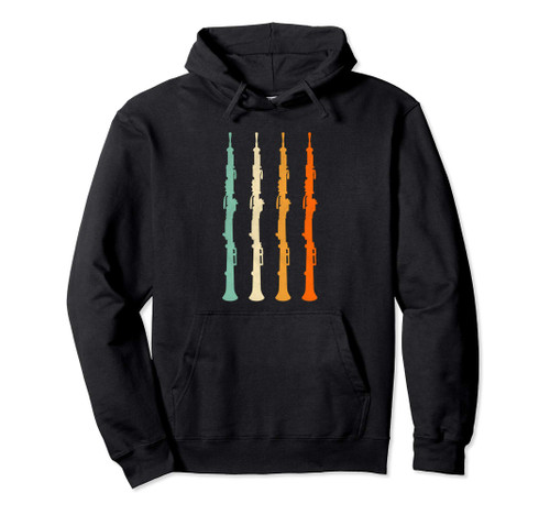 Retro Marching Band Oboe Pullover Hoodie
