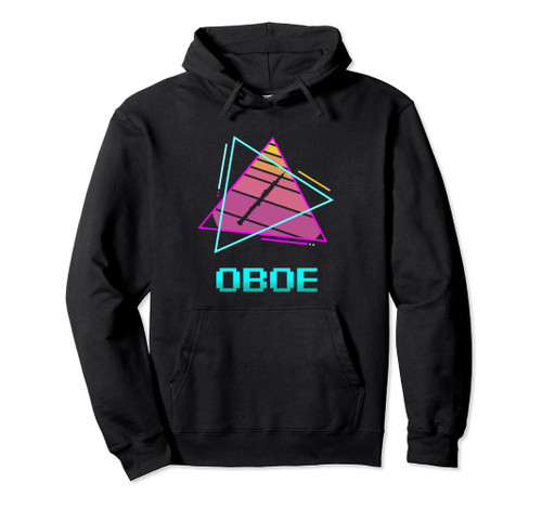 Retro Vintage Classic Oboe Player Instrument Pullover Hoodie