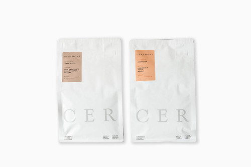 Ceremony Coffee Roasters - Espresso Variety Pack - Specialty Whole Bean or Ground Coffee- 2x12oz Bags (Espresso - Fine Grind) Ceremony Coffee Roasters - Espresso Variety Pack - Specialty Whole Bean or Ground Coffee- 2x12oz Bags (Espresso - Fine Grind)