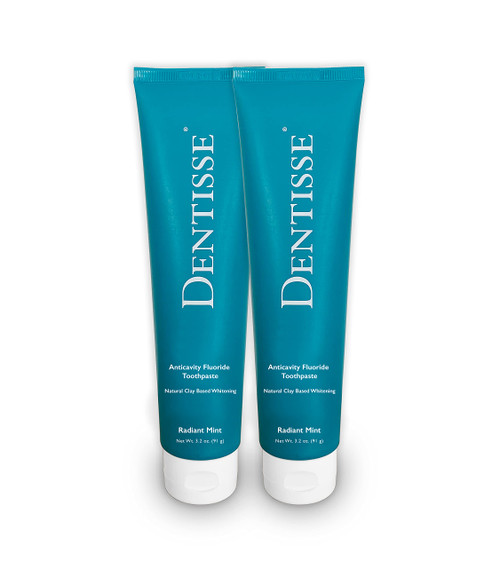 Professional Series with Fluoride - Natural Reflection Whitening Toothpaste by Dentisse - Whiter Teeth, Brighter Smile - Polishing Fluoride Toothpaste 3.2oz Radiant Mint 2-Pack