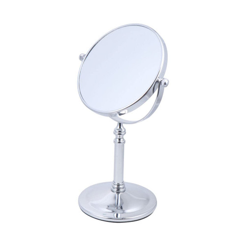 Luxshiny Stand Mirror Dresser Mirror Cosmetic Mirror, Tabletop Vanity Mirror Round Makeup Mirror Magnifying Mirror (6inch, 3X Magnifying, Silver) Makeup Vanity Mirror Magnifying Mirror