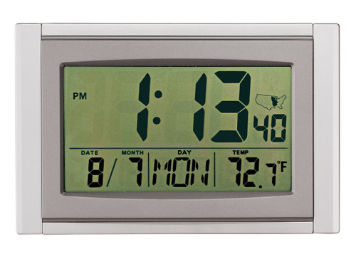 Fox Valley Traders 5 in 1 Large LCD Atomic Clock