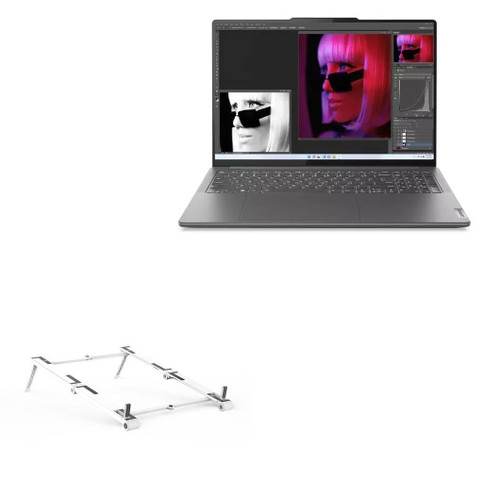 BoxWave Stand and Mount Compatible with Lenovo Slim Pro 9i (16 in - 83C0) - Pocket Aluminum Stand 3-in-1, Portable, Multi Angle Viewing Stand for Lenovo Slim Pro 9i (16 in - 83C0) - Metallic Silver BoxWave Stand and Mount Compatible with Lenovo Slim Pro 9i (16 in - 83C0) - Pocket Aluminum Stand 3-in-1, Portable, Multi Angle Viewing Stand for Lenovo Slim Pro 9i (16 in - 83C0) - Metallic Silver