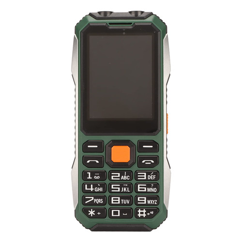 ASHATA Unlocked Big Button Senior Cell Phone, Easy to Use 2G Multifunction Dual SIM Loud Volume Basic Phone with SOS Button for Elderly, 6800mAh Battery, Supports 13 Languages(Green)